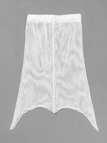 Solid Fishnet Cover Up