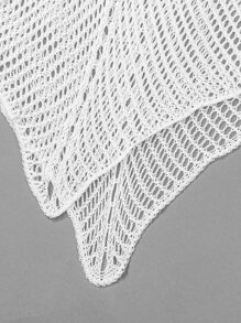 Solid Fishnet Cover Up