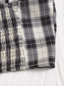 Top de tirantes con cremallera de cuadros - Multicolor - Ver 5