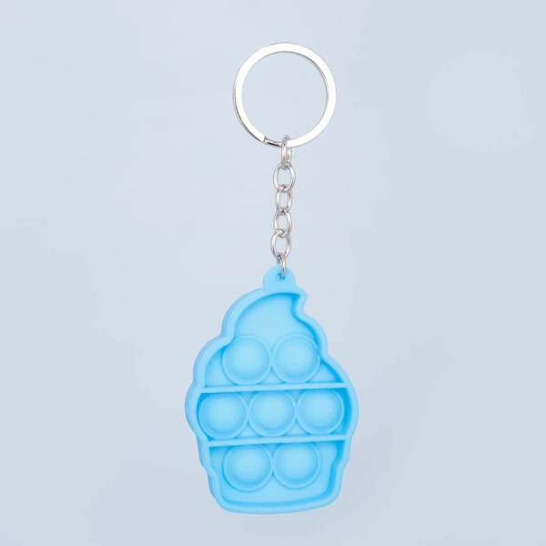 

Creative Stress Relief Keychain, Blue