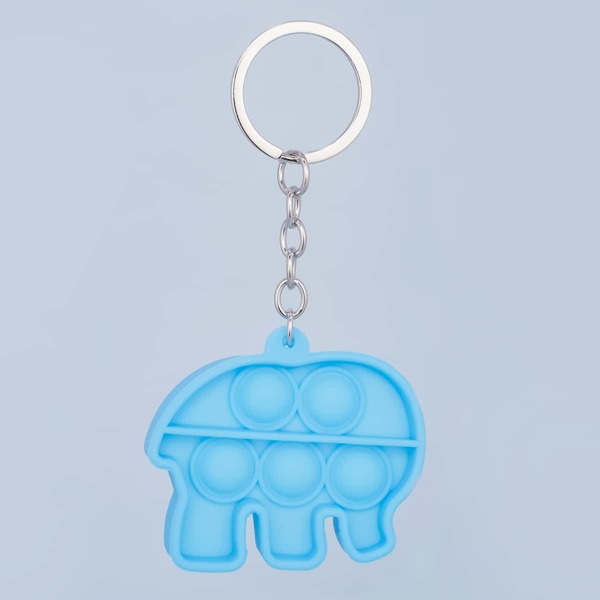 

Creative Stress Relief Keychain, Blue