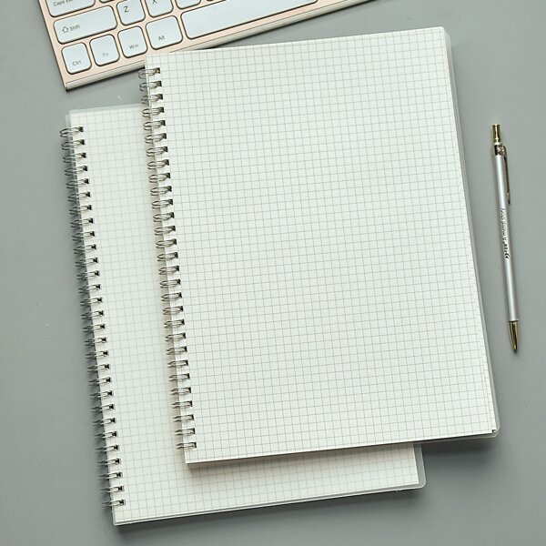 

1pc Spiral Notebook, Beige