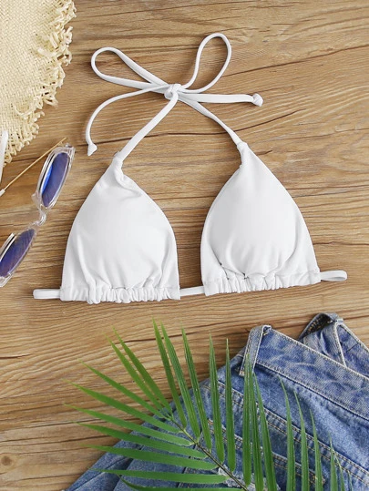 Haut de bikini avec ras-du-cou