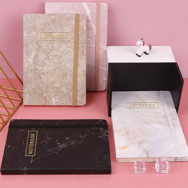 

1pc Marble Pattern Cover Random Notebook, Multicolor