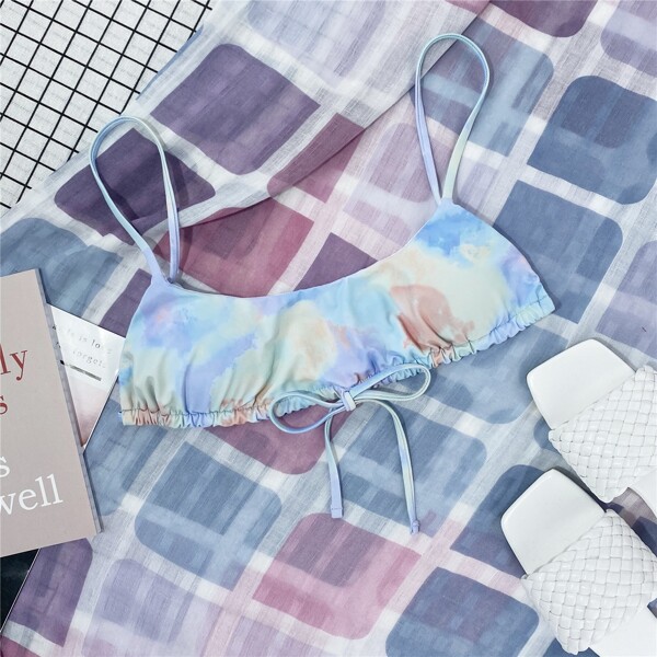 

Tie Dye Bikini Top, Multicolor