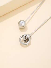 2 cái ghim tóc kim loại - Bạc - Xem 3