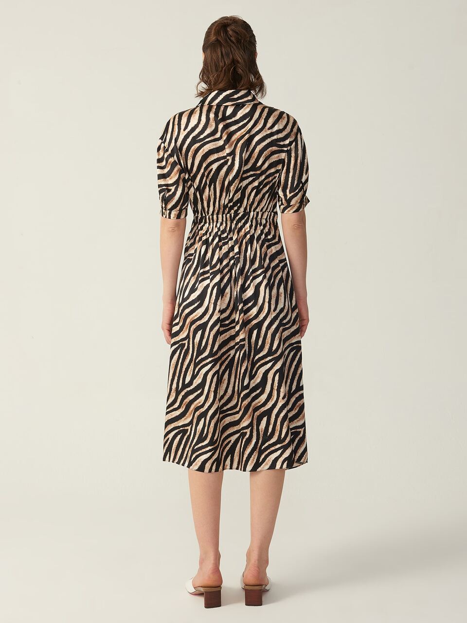 MOTF SILK GRADE 6A 22MM ZEBRA STRIPED DRESS