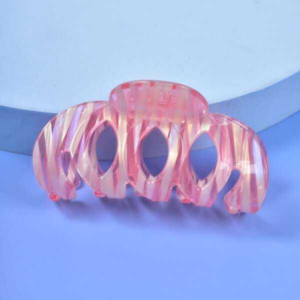 

Striped Print Hair Claw, Multicolor