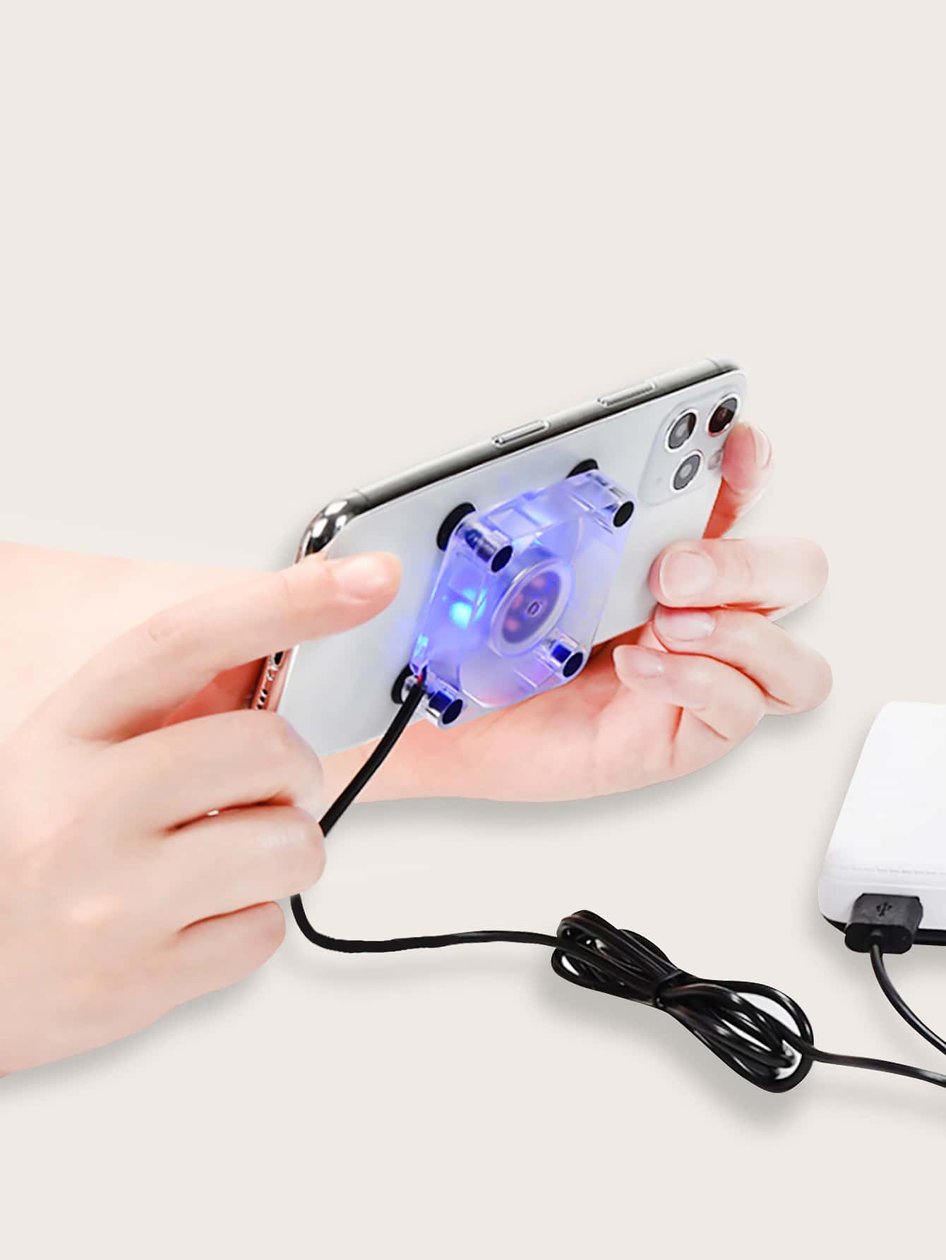 Portable Mobile Phone Cooler - Clear - View 1