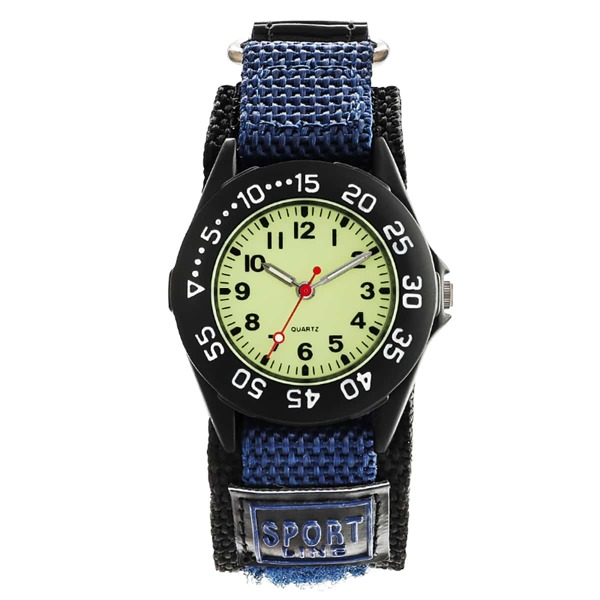 

Kids Nylon Strap Round Pointer Quartz Watch