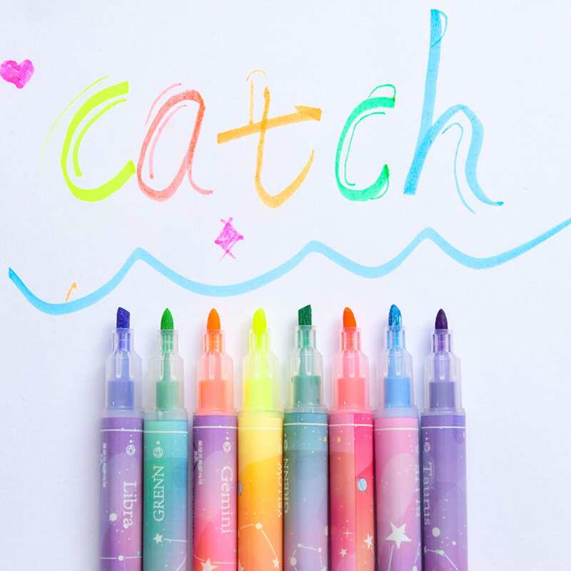 

1pc Random Galaxy Highlighter Pen, Multicolor