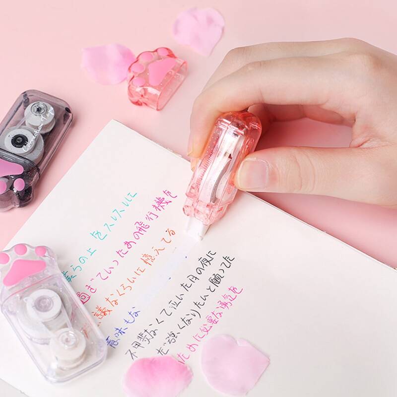 

1pc Random Cat Paw Correction Tape, Multicolor