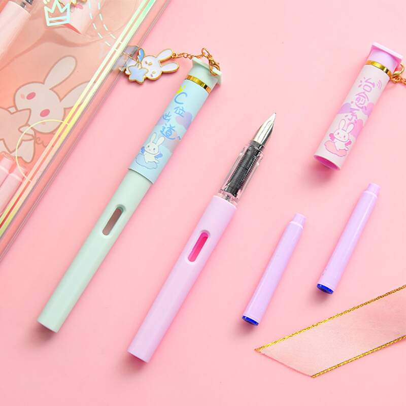 

1set Random Cartoon Fountain Pen, Multicolor