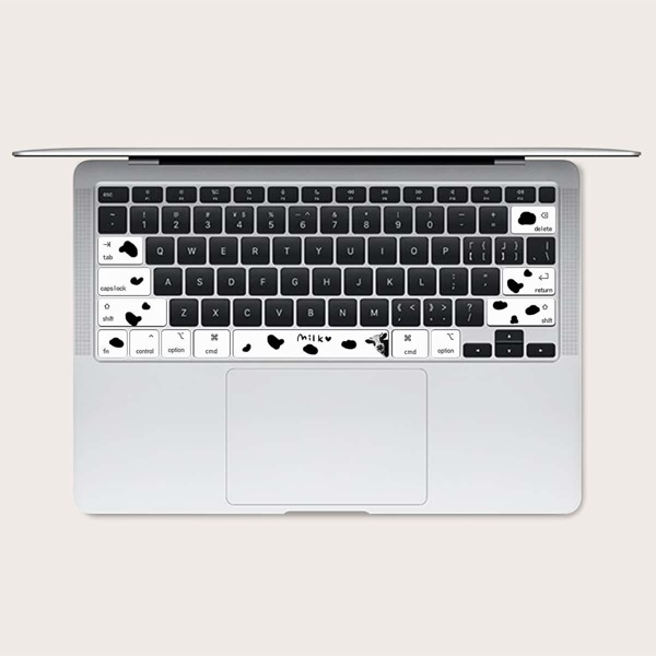 

1sheet Cow Pattern Keyboard Sticker For MacBook Air 13.3 Inch, Multicolor