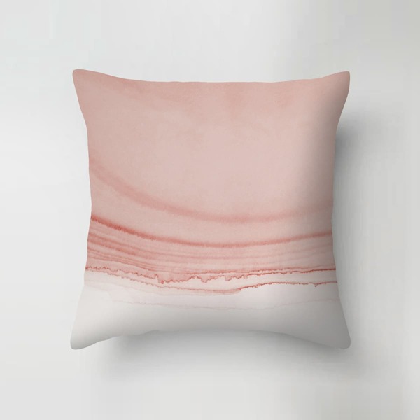 

Graphic Print Cushion Cover Without Filler, Pink