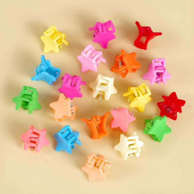 

20pcs Star Hair Claw, Multicolor