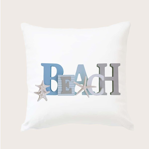 

Letter Graphic Cushion Cover Without Filler, Multicolor