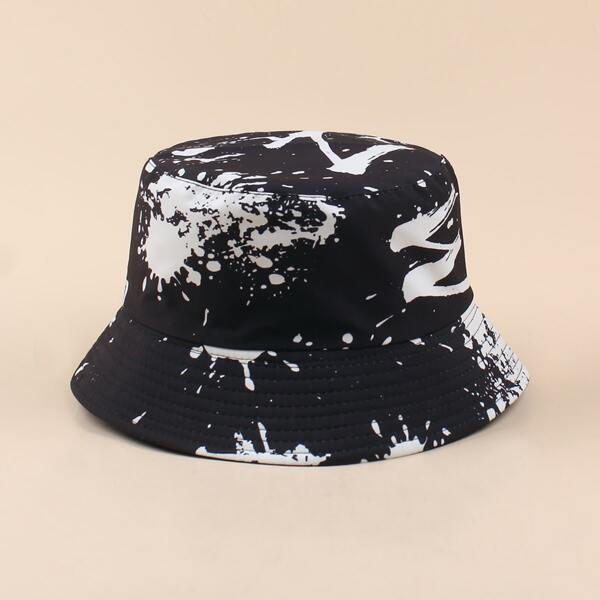 

Graphic Bucket Hat, Black and white