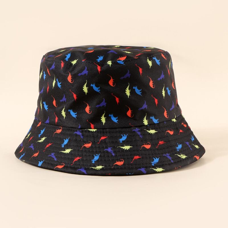 

Cartoon Dinosaur Bucket Hat, Multicolor