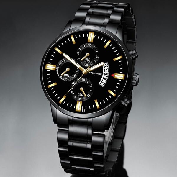 

Men Triple Dial Date Quartz Watch