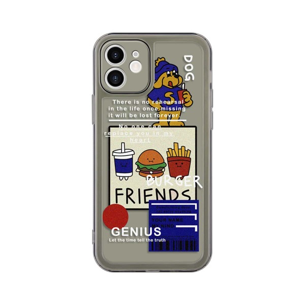 

Cartoon Graphic Phone Case, Multicolor