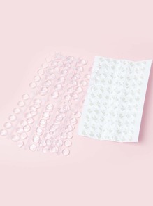 120 piezas de tarjeta de color de uñas transparente y 1 hoja de cinta, suministros para uñas, herramientas para uñas, herramientas de arte de uñas, de vuelta a la escuela, uñas, herramientas para uñas para uñas postizas - transparente - Ver 4