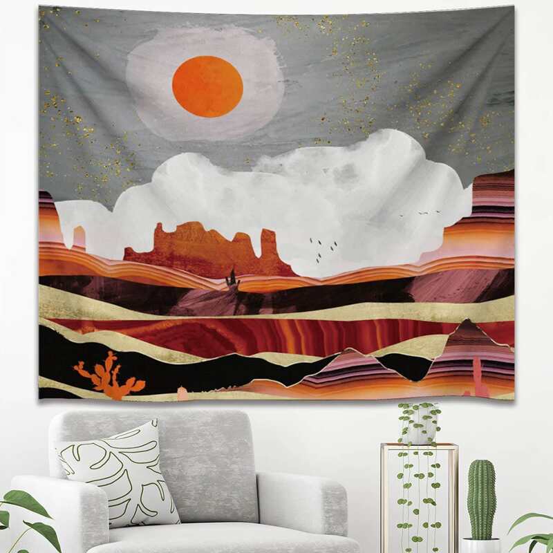 

Abstract Mountain Print Tapestry, Multicolor