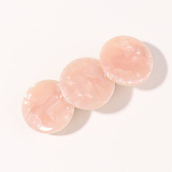 

Girls Round Decor Hair Clip, Pink