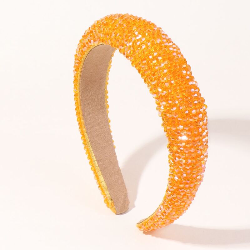 

Bead Decor Hair Hoop, Orange