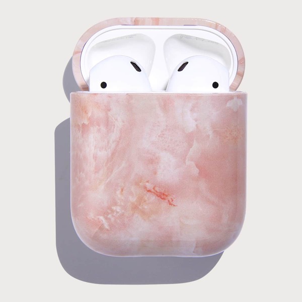 

Marble Pattern Case For Airpods, Pink