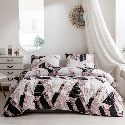 Marble Pattern Duvet Cover Set Without Filler