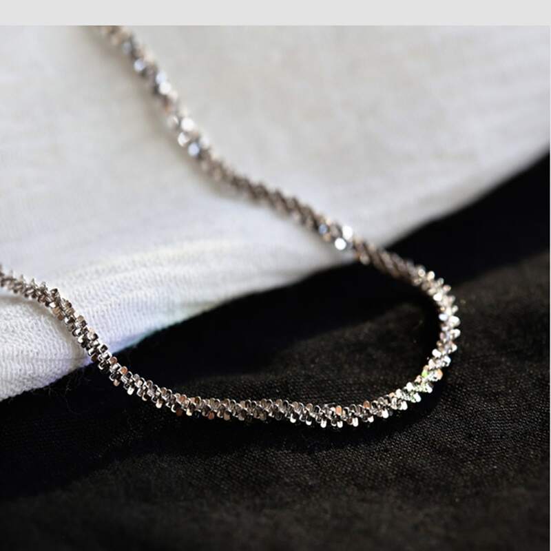 

Simple Charm Choker, Silver