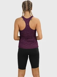 Top De Tanque Deportivo Con Detaille De Costura Y Correas Cruzadas En 3 Piezas - Multicolor - Ver 8