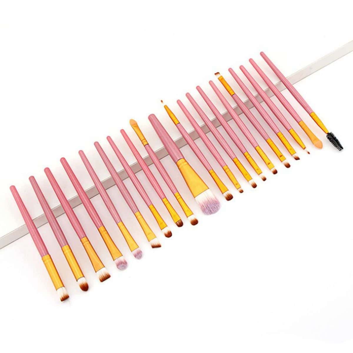 

20pcs Makeup Brush Set, Pink