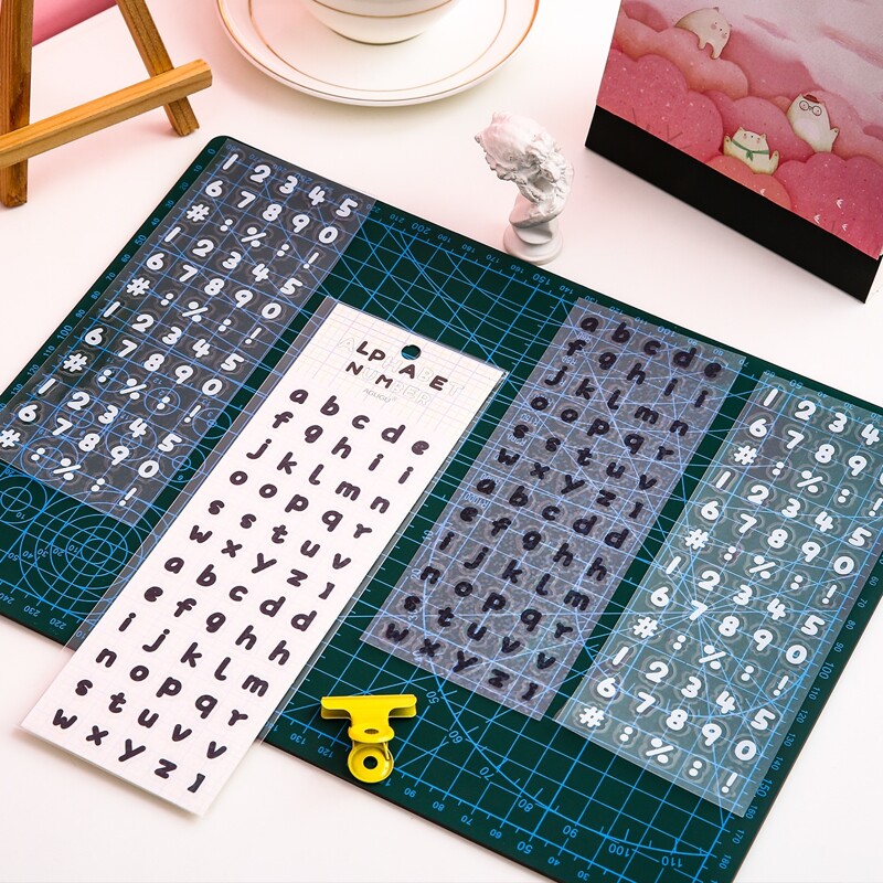 

2sheets Alphabet & Number Sticker, Multicolor