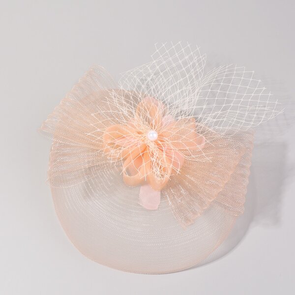 

Mesh Flower Decor Hair Clip, Pink