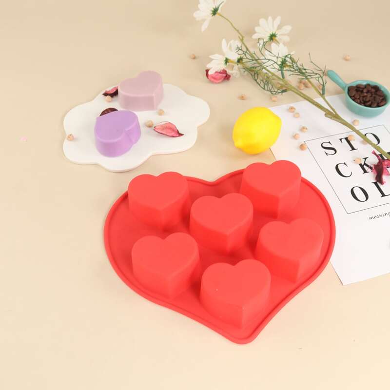 

1pc Heart Baking Mold, Red
