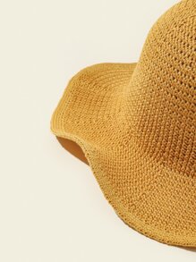Solid Sun Hat - Yellow - View 4