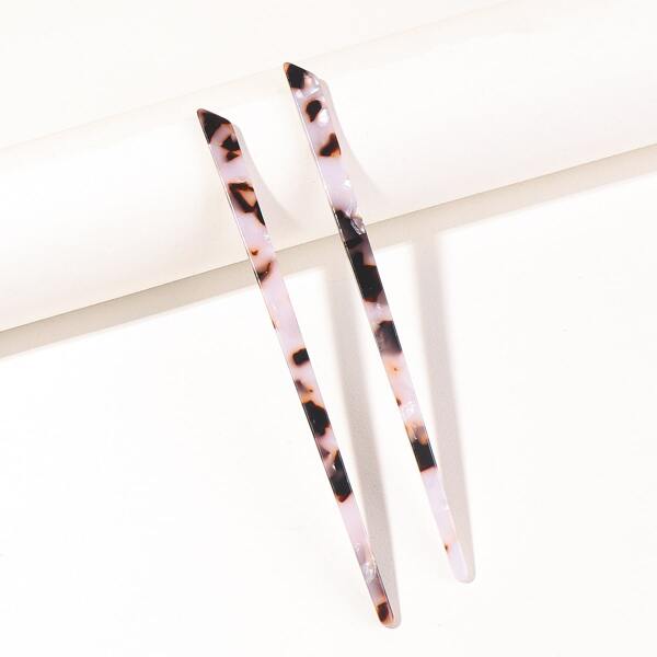 

2pcs Acetic Acid Hairpin, Multicolor