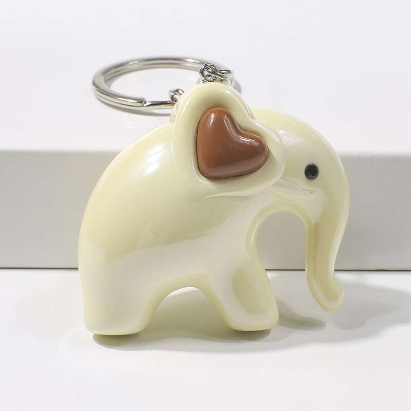 

1pc Elephant Keychain, Multicolor