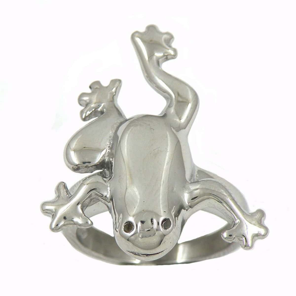 

Frog Design Ring, Silver