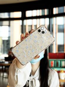 Bao da điện thoại trong suốt in hoa - Trong sáng - Xem 2