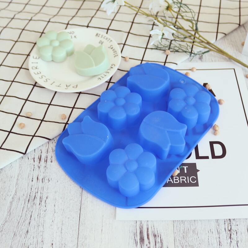 

1pc Floral Baking Mold, Blue