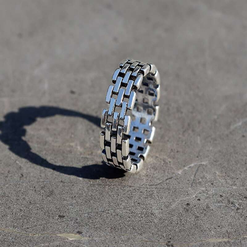 

1pc Guys Vintage Ring, Antique silver