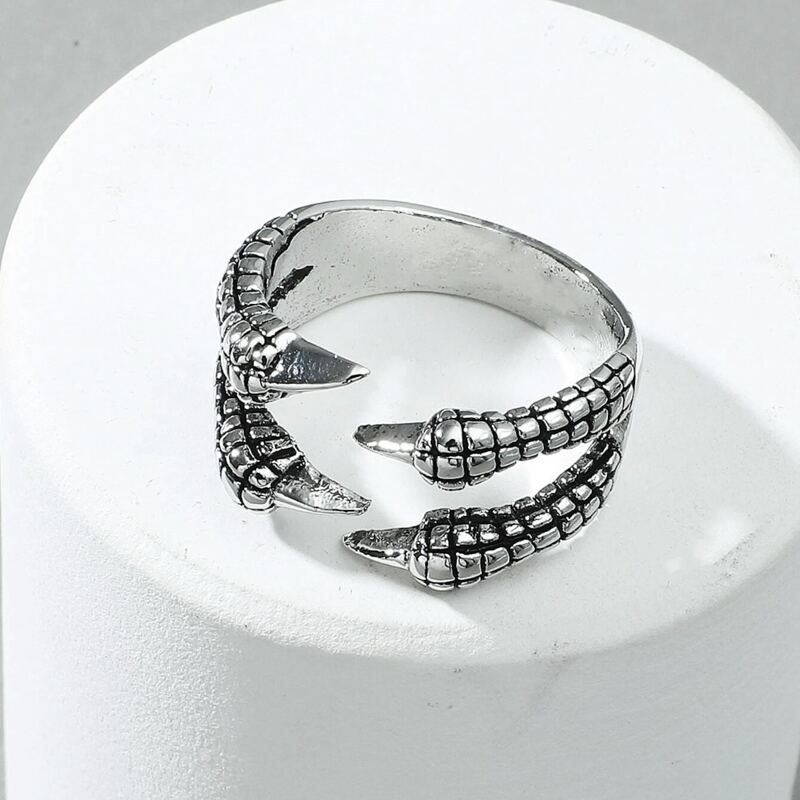 

Paw Design Ring, Antique silver