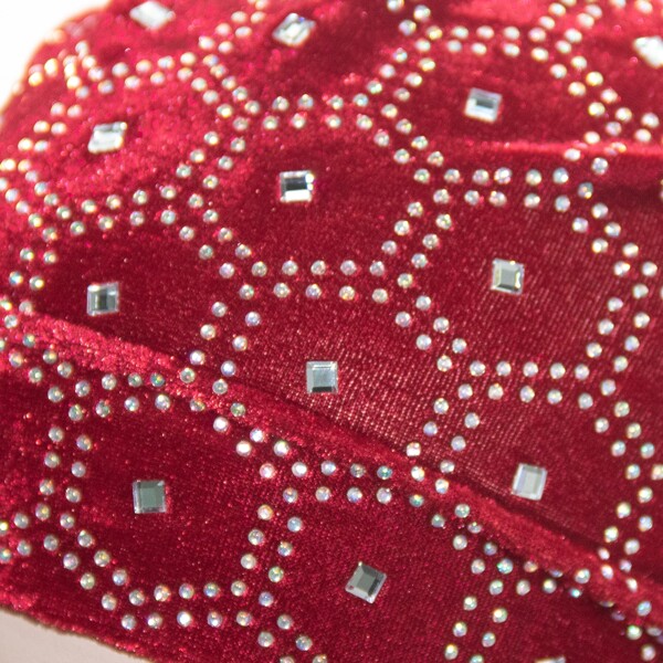 

Rhinestone Decor Hat, Rose red