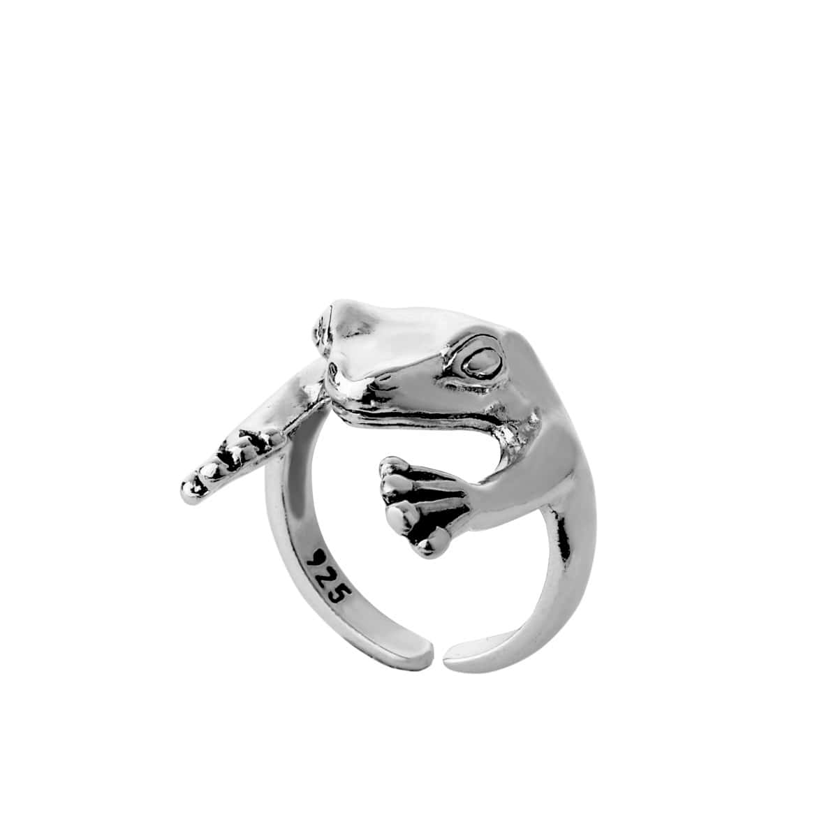 

1pc Frog Ring, Silver
