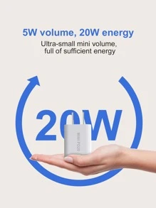 20WType-C充電器頭 - 白色 - 查看 6