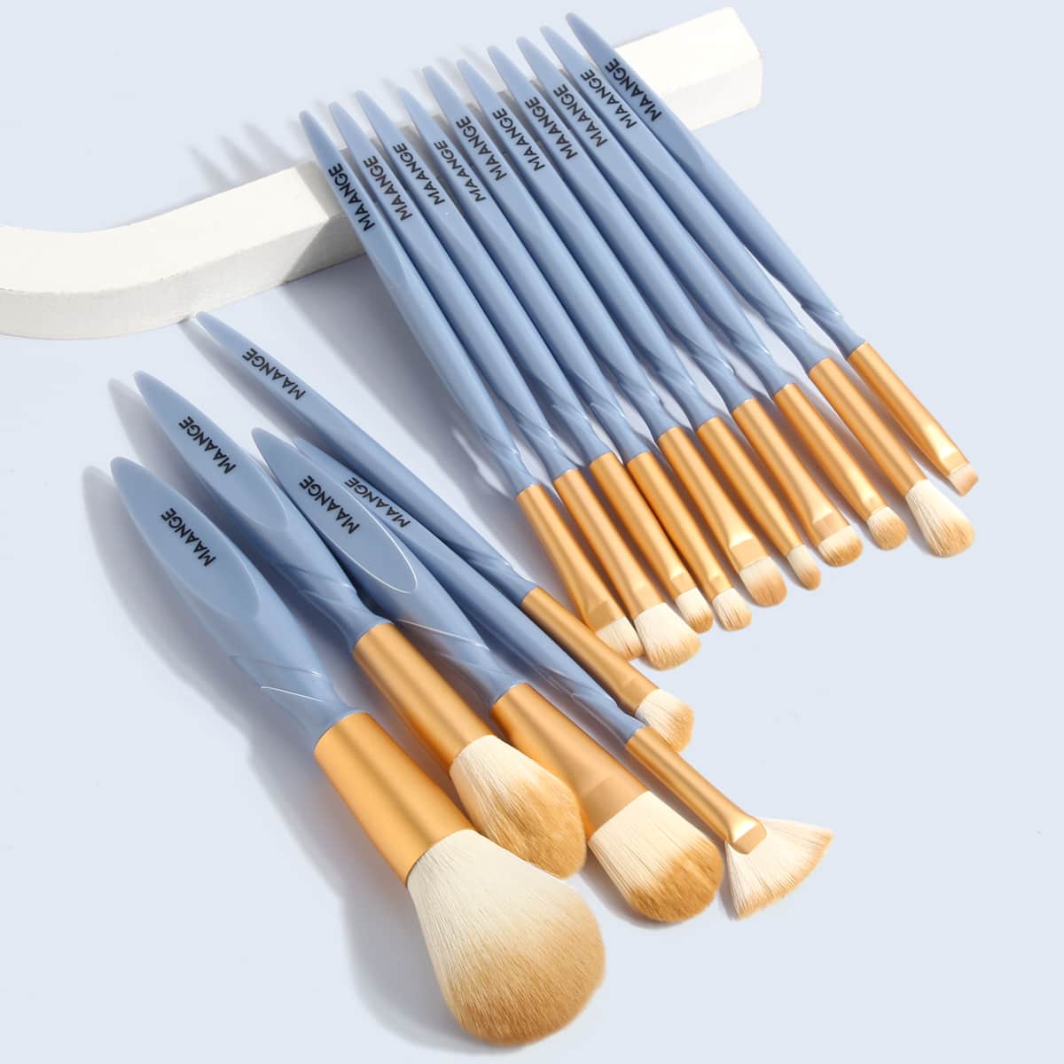 

15pcs Makeup Brush Set, Blue