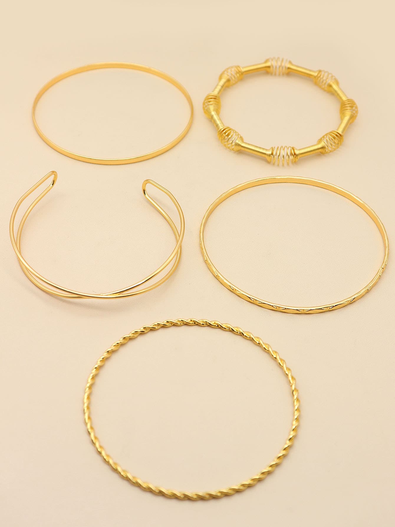 3/4/5pcs Rhombus Braided Basic Cross Bangle Bracelets, Suitable For Men And Women, Daily Wear